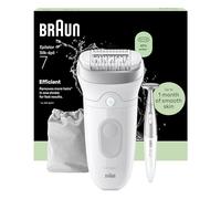 Silk-épil 7 Epilator with Wide Head for Easy Hair Removal, Braun Epilator for Women, Wet & Dry, Lasting Smooth Skin, Bikini Trimmer Women, 7-210,