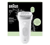 Braun Silk·épil 7, Epilator with Wide Head for Easy Hair Removal, Wet & Dry, Lasting Smooth Skin, 7-011, Silver