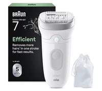 Braun Silk·épil 7, Wet & Dry Epilator, Lasting Smooth Skin, 7-012 | Epilator With Wide Head For Easy Hair Removal, Wet & Dry, Lasting Smooth Skin, 7-012, Silver