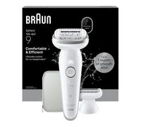 BRAUN Silk-épil 9 Flex 9 3D SE9-030 Wet & Dry Epilator - Silver, Silver/Grey