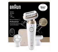 BRAUN Silk-épil 9 Flex 9 3D SE9-060 Wet & Dry Epilator - Gold, New