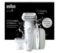 Braun Silk-épil 9 Hair Removal Device, Easy Hair Removal, Long-Lasting Smooth Skin, Model 9-241, White, Top Gift Picks, Valentine's Gift