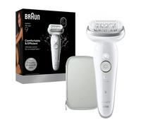 Braun SILK EPIL 9 Cordless Epilator White Silver SES9 000 (Rechargeable)