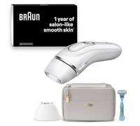 Braun IPL Silk-Expert Pro 3, Visible Hair Removal with Pouch, Precision Head and Venus Razor, Alternative for Laser Hair Removal, PL3121, White/Silver
