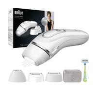 Braun Silk·expert Pro 3 PL3233 Women’s IPL, At Home Hair Removal Device with Pouch and 3 attachments, White/Silver