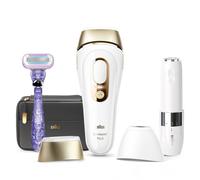 Braun Silk·expert Pro 5 PL5149 Women’s IPL Bundle, At-Home Permanent Visible Hair Removal, Includes EXTRA Gillette Venus Extra Smooth Swirl Trimmer (Model PL5124+ Extra Razor) White/Gold