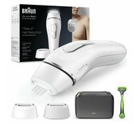 Braun IPL Silk Expert Pro 5 Men's Hair Removal Device, Visible Hair Removal for Men, Designed in Germany, Gillette Razor, Alternative to Laser Hair Removal Man, PL5145, White/Silver