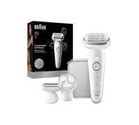Braun Silk-©pil 9 Epilator with Pivoting Head 9-061 - White/Silver Braun