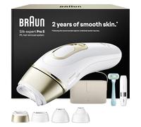 Braun Smart IPL Silk·Expert Pro 5, at Home Laser Hair Removal, Permanent Hair Reduction, with Vanity Case, Mini Face Hair Remover, Venus Razor, 4 Attachment Heads, PL5442