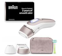 Braun Smart IPL Skin i·Expert, IPL Hair Removal Device, at Home Hair Removal, Laser Hair Removal Alternative, Smart IPL with Exclusive Free App, Pouch, Venus Razor, 3 Heads for Face and Body, PL7253