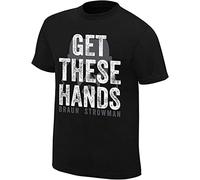 Braun Strowman Get These Hands T-Shirt Printed T Shirts Short Sleeve Funny Tee Black XXL