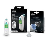 Braun ThermoScan 6 & Braun ThermoScan Hygiene Lens Caps 3030 1 Bundle