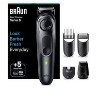 Braun Tondeuse À Barbe Series 5 BT5420, Tondeuse À Barbe Électrique Pour Hommes, Avec Lame Ultra Affûtée, 40 Réglages De Longueurs, Outils De Stylisation, Pochette, Rechargeable Pour 100 Minutes D'Aut