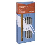Brause 141B - Calligraphy set including 6 Bandzug nibs (0.7 mm, 1.5 mm, 2 mm, 2.5 mm, 3 mm and 5mm), nib holder and instructions