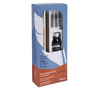 Brause 147B - Calligraphy kit including 3 Bandzug nibs (1.5mm, 2.5mm and 3mm), wooden nib holder, brush, bottle of black ink and instructions