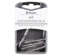 Brause 150065B - Writing nibs for nib holder - Box of 15 L'Ecoliere nibs - Made in Germany