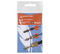 Brause 16508B - Set of 3 Gothic style calligraphy nibs (Bandzug 1 mm and 2.5 mm and Plakat 10 mm writing nibs) - Calligraphy - Drawing - Creative tools
