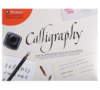 Brause 194B - A calligraphy learning pack including 10 learning sheets of 9 different alphabets + 2 example cards - Writing - Drawing - Manufactured in Germany