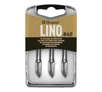 Brause 300849B - Linocut and Scratch nibs for Penholder - Box of 3 Cutting Gouges (n°849) - German Manufacturing - Calligraphy, Writing, Creative Leisure