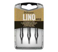 Brause 300852B - Linocut and Scratch nibs for Penholder - Box of 3 fine V-gouges (n°852) - German Manufacturing - Calligraphy, Writing, Creative Leisure