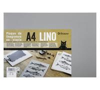 Brause 8138B - Vinyl Linocut Block - Brause Lino Cutting Tools A4 3mm Size