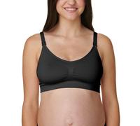 Bravado! Basics Women's Comfort Maternity Bra and Nursing Bra Adjustable, Seamless, Black, Small