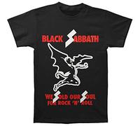 Bravado Black Sabbath - Sold Our Soul Men's T-Shirt, Black (Black Black), Medium