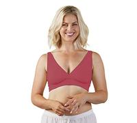 BRAVADO! DESIGNS Ballet Nursing Sleep Bra for Maternity/Breastfeeding, S - XL - Red - L