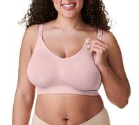 Bravado Designs Body Silk Seamless Nursing Bra for Breastfeeding, Wireless Maternity Bra, Chalk Pink, X-Large Plus