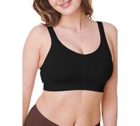 Bravado Designs Sustainable Everyday Bra Smoothing Seamless Wirefree Sculpt Bra Black L-Plus