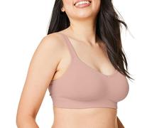Bravado Designs Sustainable Everyday Bra Smoothing Seamless Wirefree Sculpt Bra, Cameo, X-Large