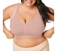 Bravado Designs Sustainable Everyday Bra Smoothing Seamless Wirefree Sculpt Bra, Cameo, X-Large Full Cup