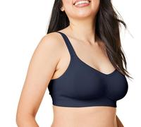 Bravado Designs Sustainable Everyday Bra Smoothing Seamless Wirefree Sculpt Bra, Navy, XX-Large