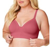 Bravado Designs Sustainable Muse Seamless Wireless V-Neck Everyday Bra Adjustable Lipstick L-Plus