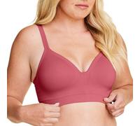 Bravado Designs Sustainable Muse Seamless Wireless V-Neck Everyday Bra Adjustable Lipstick S-Plus