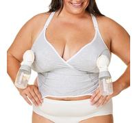 BRAVADO! DESIGNS Sustainable Original Pumping and Nursing Bra |Organic Cotton & Tencel Modal | Dove Heather | L Plus