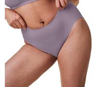 Bravado Designs Sustainable Panty | High-Rise | Seamless | Recycled Nylon, Organic Cotton & Modal Blend | XS-XXL, Grey Orchid, M-L