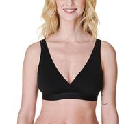 Bravado Designs Wireless Cotton Sleep Bras for Women, Everyday Bralette, Black, XX-Large