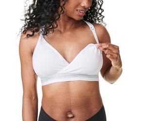Bravado! Designs Women’s Original Maternity & Nursing Sleep Bra, White, M - Full Cup