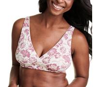 Bravado Designs Women's Ballet Nursing Bra for Breastfeeding Wireless Sleep Maternity Bra, Flora, X-Large