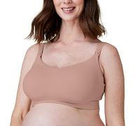 Bravado Designs Women's Nursing Bra for Breastfeeding, Intrigue Balconette Supportive Seamless Wirefree Maternity Bra, Cameo, Small Full Cup