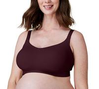 Bravado Designs Women's Nursing Bra for Breastfeeding, Intrigue Balconette Supportive Seamless Wirefree Maternity Bra, Cherry, Medium Full Cup