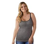 BRAVADO! DESIGNS Women's Seamless Classic Maternity and Nursing Cami, S - XXL (Charcoal Heather, XXL)