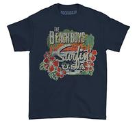 Bravado Men's Beach Boys Surfin USA Tropical T-Shirt, Blue