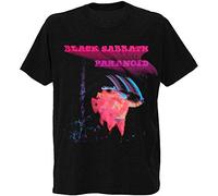 Bravado Men's Black Sabbath Paranoid Motion Trails T-Shirt, Black, Large