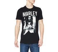 Bravado Men's Bob Marley Black & White T-Shirt, Black, Large