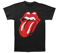 Bravado Men's Rolling Stones-Classic Tongue T-Shirt, Black, Large