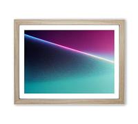 Brave Abstract Art H1022 Framed Print for Living Room Bedroom Home Office Décor, Wall Art Picture Ready to Hang, Oak A3 Frame (46 x 34 cm)