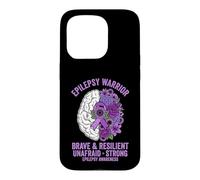 Brave And Resilient Epilepsy Warrior Case for iPhone 15 Pro