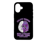 Brave And Resilient Epilepsy Warrior Case for iPhone 16
